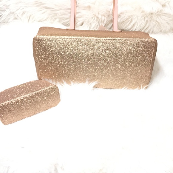 NWT HP🎉🎉🎉Kate Spade Large Rose Gold Joeley - Picture 2 of 8